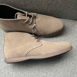 NEW Tan Suede Chukka Boots with Minimalist Design Genuine Suede/Leather